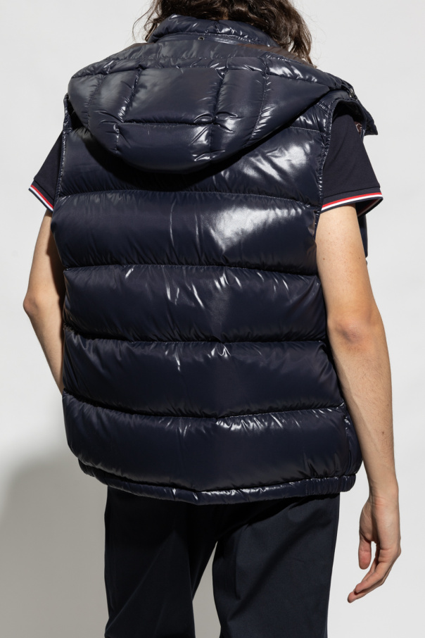 Navy blue 'Bormes' down vest Moncler - GenesinlifeShops Mauritius